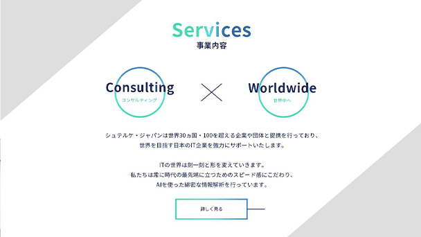 コンサル会社のWebサイト イメージ3